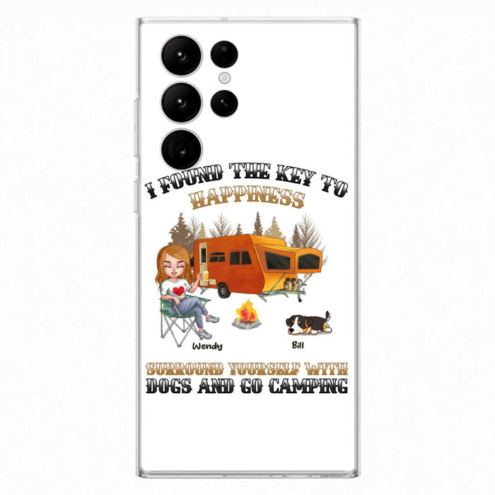 Custom Personalized Dog Camping Queen Phone Case - Gift Idea For Camping Lovers/Friends/ Dog Mom - Upto 5 Dogs - Case For iPhone And Samsung