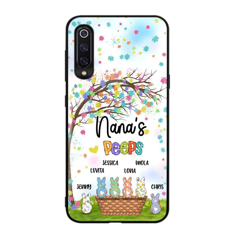 Personalized Nana's Peeps Phone Case - Gift Idea For Easter Day - Up to 6 Bunnies - Nana's Peeps - Cases For Oppo, Xiaomi & Huawei