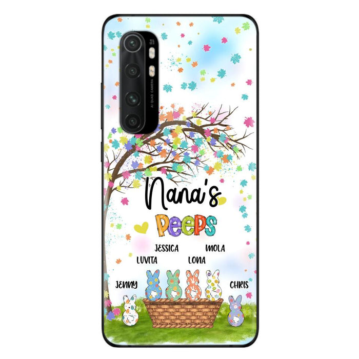 Custom Personalized Nana's Peeps Phone Case- Gift Idea For Easter Day - Upto 6 Bunnies - Nana's Peeps - Cases For Oppo, Xiaomi & Huawei