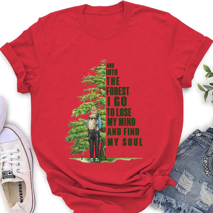 Custom Personalized Hiking Girl/Man T-Shirt - Best Gifts For Hiking Lovers
