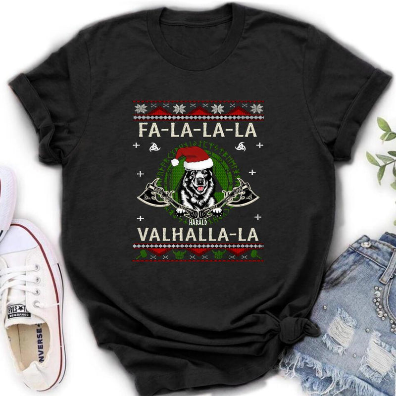 Personalized Viking Xmas Dog Ugly Sweatshirt/Hoodie - Up to 4 Dogs - Best Gift For Dog Lover
