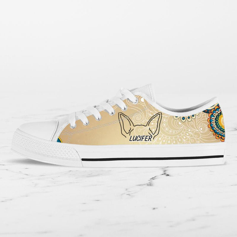 Personalized Dog Ears Sneakers - Gift Idea For Dog Lover/Mother's Day/Father's Day Gift