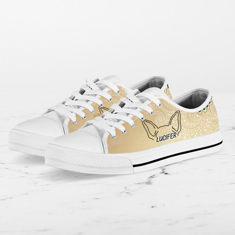 Personalized Dog Ears Sneakers - Gift Idea For Dog Lover/Mother's Day/Father's Day Gift