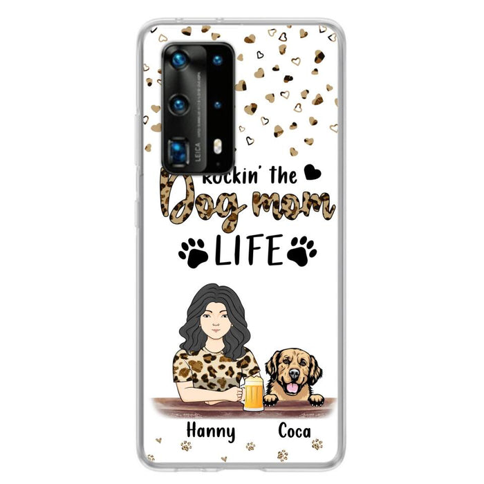 Custom Personalized Dog Mom Phone Case - Upto 4 Dogs - Mother's Day Gift Idea For Dog Lover/ Dog Mom - Rockin' The Dog Mom Life - Case For Xiaomi/ Oppo And Huawei