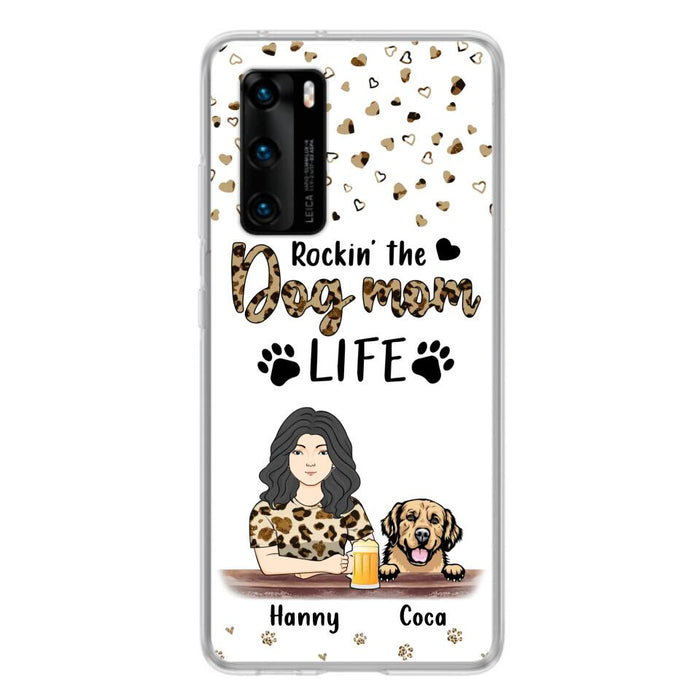 Custom Personalized Dog Mom Phone Case - Upto 4 Dogs - Mother's Day Gift Idea For Dog Lover/ Dog Mom - Rockin' The Dog Mom Life - Case For Xiaomi/ Oppo And Huawei