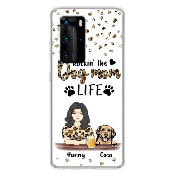 Custom Personalized Dog Mom Phone Case - Upto 4 Dogs - Mother's Day Gift Idea For Dog Lover/ Dog Mom - Rockin' The Dog Mom Life - Case For Xiaomi/ Oppo And Huawei