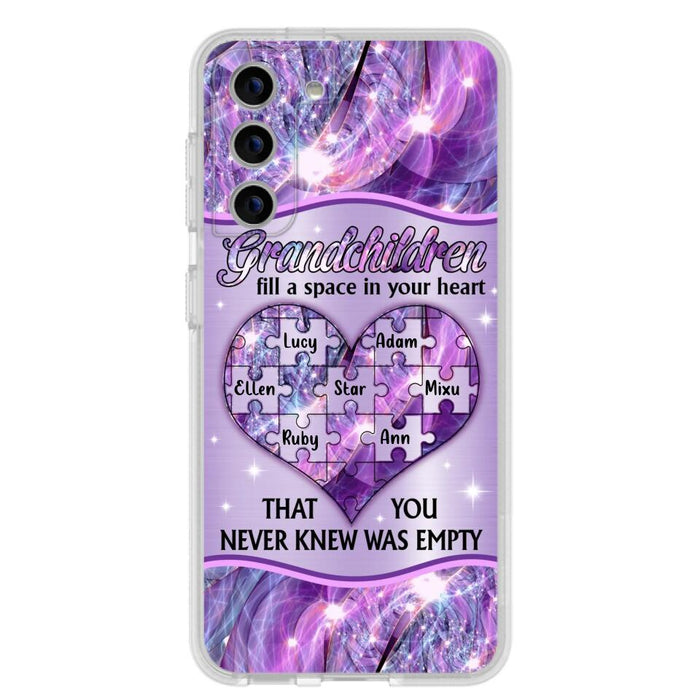 Custom Personalized Grandchildren Phone Case - Upto 7 Kids - Mother's Day Gift Idea For Grandma - Grandchildren Fill A Space In Your Heart That You Never Knew Was Empty - Case For iPhone And Samsung