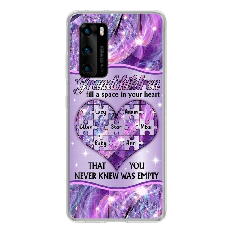 Personalized Grandchildren Phone Case - Up to 7 Kids - Mother's Day Gift Idea For Grandma - Grandchildren Fill A Space In Your Heart That You Never Knew Was Empty - Case For Xiaomi/ Oppo/ Huawei