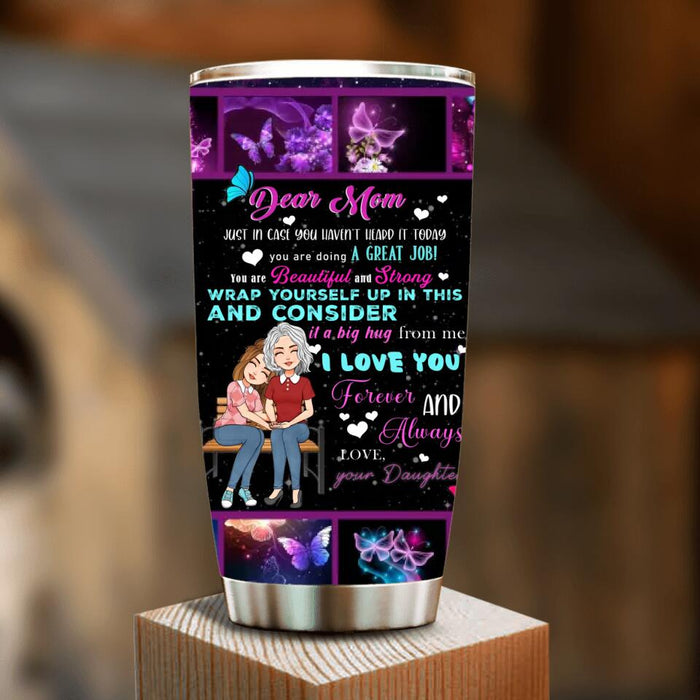 Custom Personalized Mom & Daughter Tumbler - Gift Idea For Mother's Day From Daughter - I Love You Forever And Always