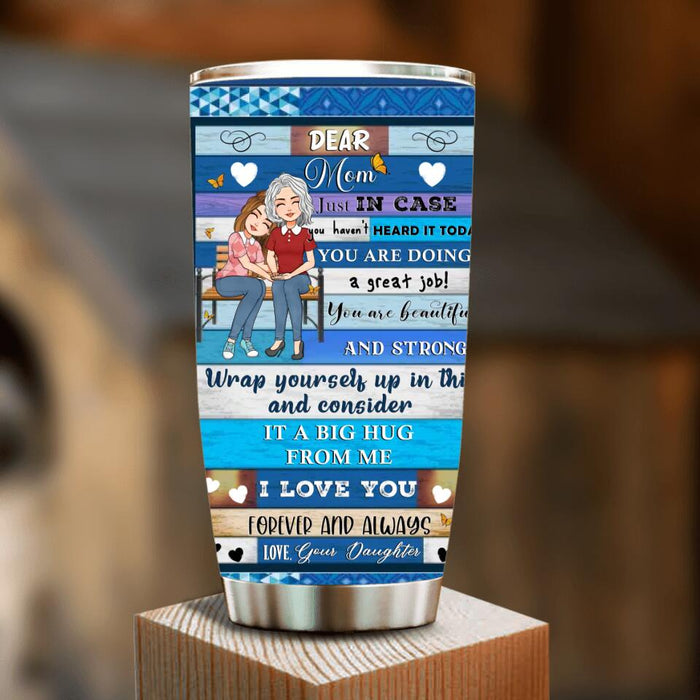 Custom Personalized Mom & Daughter Tumbler - Gift Idea For Mother's Day From Daughter - You Are Doing A Great Job