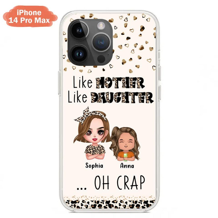 Custom Personalized Mother Phone Case - Mom With Upto 7 Children - Mother's Day Gift To Mom - Like Mother Like Daughter - Case For iPhone And Samsung