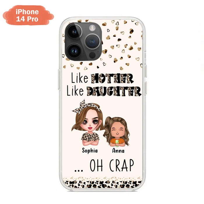 Custom Personalized Mother Phone Case - Mom With Upto 7 Children - Mother's Day Gift To Mom - Like Mother Like Daughter - Case For iPhone And Samsung