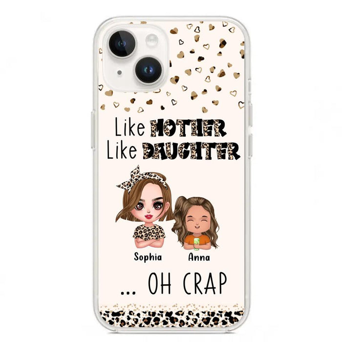 Custom Personalized Mother Phone Case - Mom With Upto 7 Children - Mother's Day Gift To Mom - Like Mother Like Daughter - Case For iPhone And Samsung