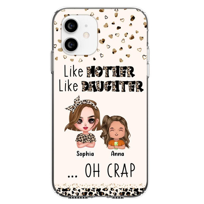 Custom Personalized Mother Phone Case - Mom With Upto 7 Children - Mother's Day Gift To Mom - Like Mother Like Daughter - Case For iPhone And Samsung