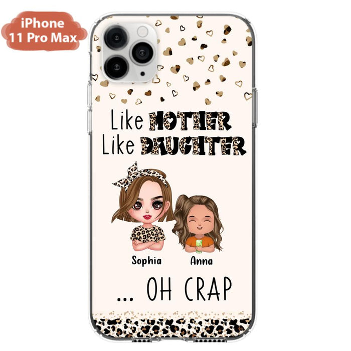 Custom Personalized Mother Phone Case - Mom With Upto 7 Children - Mother's Day Gift To Mom - Like Mother Like Daughter - Case For iPhone And Samsung