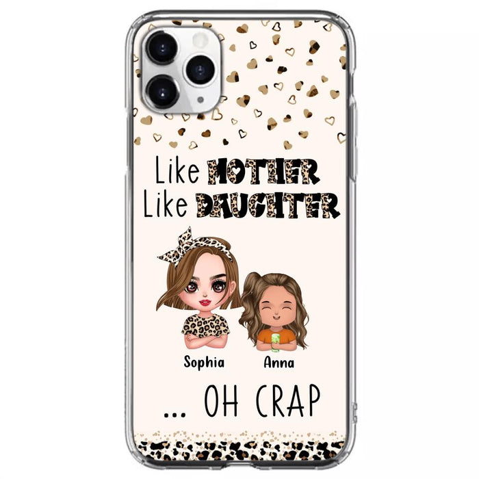 Custom Personalized Mother Phone Case - Mom With Upto 7 Children - Mother's Day Gift To Mom - Like Mother Like Daughter - Case For iPhone And Samsung