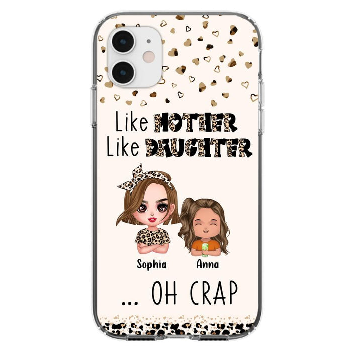 Custom Personalized Mother Phone Case - Mom With Upto 7 Children - Mother's Day Gift To Mom - Like Mother Like Daughter - Case For iPhone And Samsung