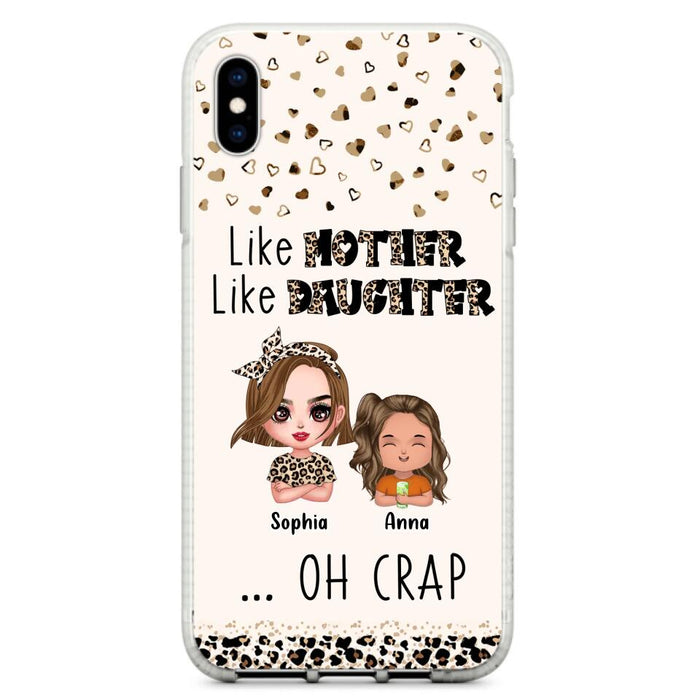 Custom Personalized Mother Phone Case - Mom With Upto 7 Children - Mother's Day Gift To Mom - Like Mother Like Daughter - Case For iPhone And Samsung