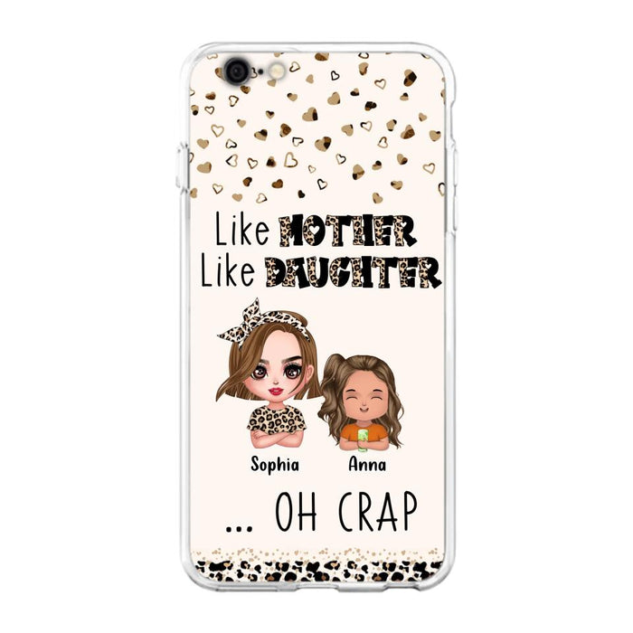 Custom Personalized Mother Phone Case - Mom With Upto 7 Children - Mother's Day Gift To Mom - Like Mother Like Daughter - Case For iPhone And Samsung