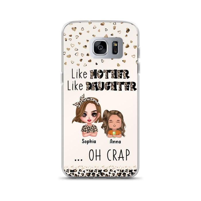 Custom Personalized Mother Phone Case - Mom With Upto 7 Children - Mother's Day Gift To Mom - Like Mother Like Daughter - Case For iPhone And Samsung