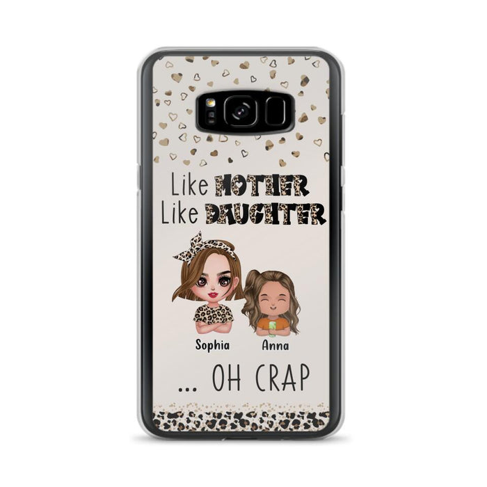 Custom Personalized Mother Phone Case - Mom With Upto 7 Children - Mother's Day Gift To Mom - Like Mother Like Daughter - Case For iPhone And Samsung