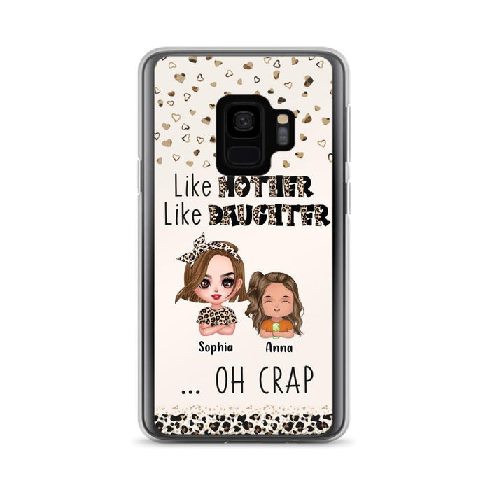 Custom Personalized Mother Phone Case - Mom With Upto 7 Children - Mother's Day Gift To Mom - Like Mother Like Daughter - Case For iPhone And Samsung