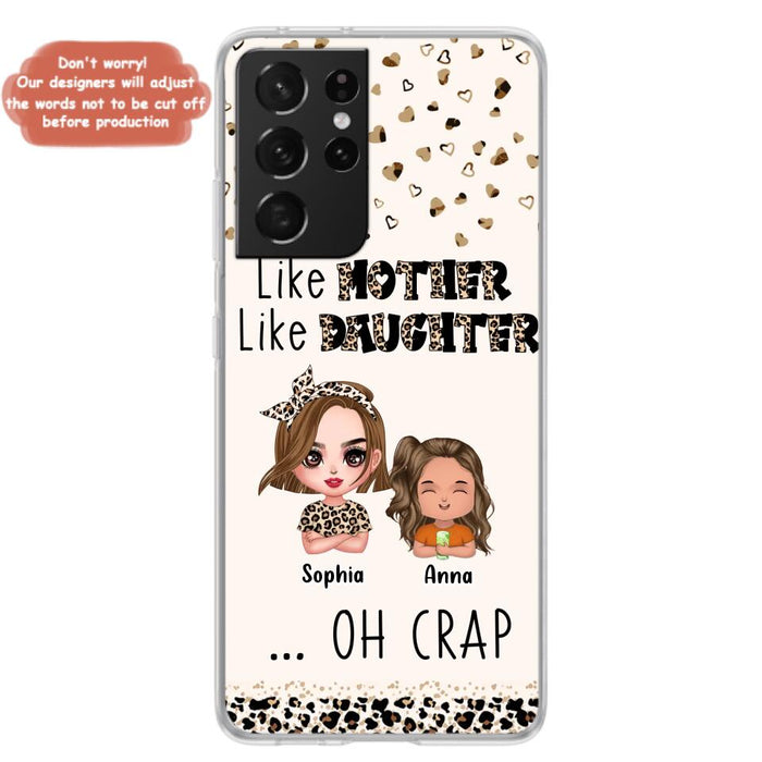 Custom Personalized Mother Phone Case - Mom With Upto 7 Children - Mother's Day Gift To Mom - Like Mother Like Daughter - Case For iPhone And Samsung