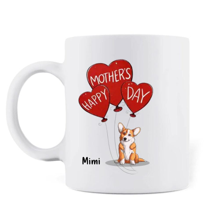 Custom Personalized Dog Years Mug- Gift Idea For Mother's Day - Upto 6 Dogs - In Dog Years You're Dead