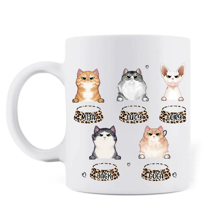 Custom Personalized Cats  Mug - Upto 5 Cats - Gift Idea For Cat Lovers - Happy Mewthers Day