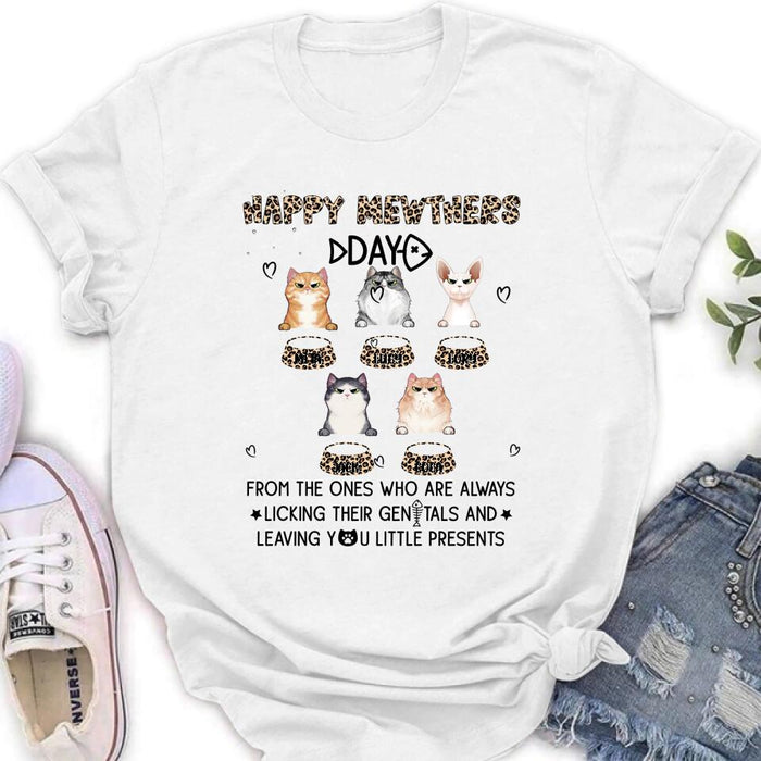 Custom Personalized Cats Unisex T-Shirt/ Long Sleeve/Pullover Hoodie/Sweatshirt - Upto 5 Cats - Gift Idea For Cat Lovers - Happy Mewthers Day