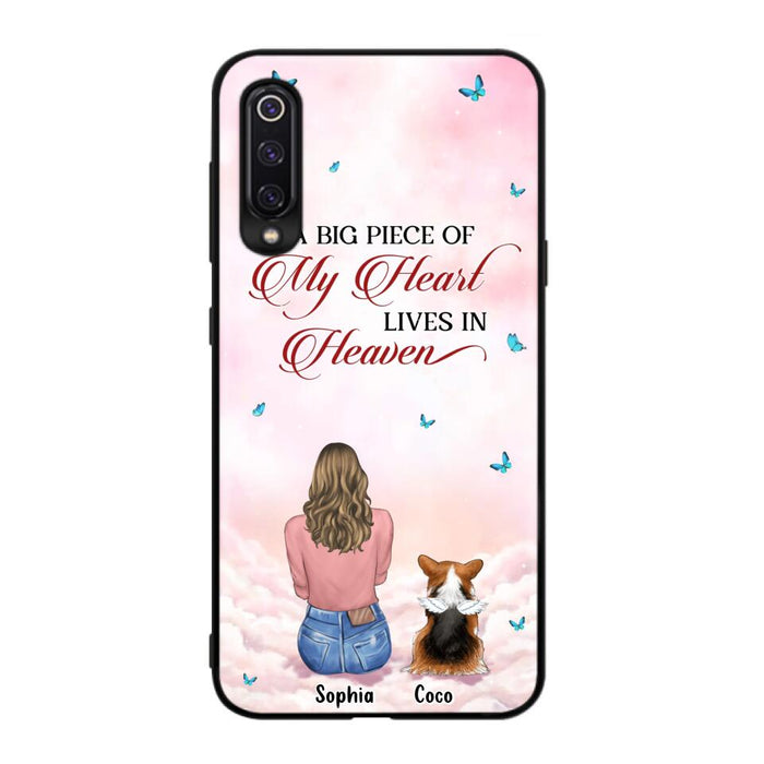 Custom Personalized Memorial Pet Phone Case - Upto 4 Pets - Memorial Gift Idea For Dog/Cat Owner - A Big Piece Of My Heart Lives In Heaven - Case For Xiaomi/Oppo/Huawei