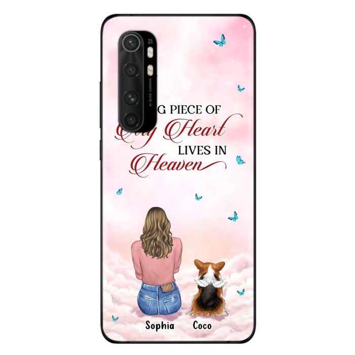 Custom Personalized Memorial Pet Phone Case - Upto 4 Pets - Memorial Gift Idea For Dog/Cat Owner - A Big Piece Of My Heart Lives In Heaven - Case For Xiaomi/Oppo/Huawei