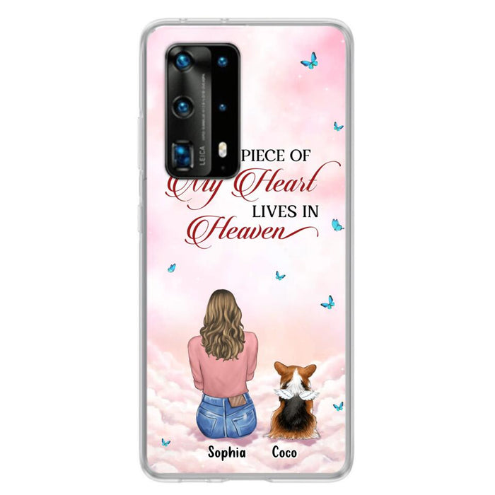 Custom Personalized Memorial Pet Phone Case - Upto 4 Pets - Memorial Gift Idea For Dog/Cat Owner - A Big Piece Of My Heart Lives In Heaven - Case For Xiaomi/Oppo/Huawei