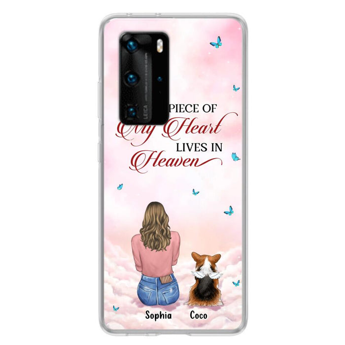 Custom Personalized Memorial Pet Phone Case - Upto 4 Pets - Memorial Gift Idea For Dog/Cat Owner - A Big Piece Of My Heart Lives In Heaven - Case For Xiaomi/Oppo/Huawei