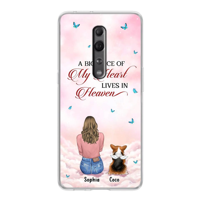 Custom Personalized Memorial Pet Phone Case - Upto 4 Pets - Memorial Gift Idea For Dog/Cat Owner - A Big Piece Of My Heart Lives In Heaven - Case For Xiaomi/Oppo/Huawei