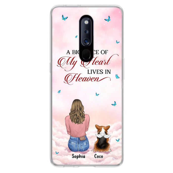 Custom Personalized Memorial Pet Phone Case - Upto 4 Pets - Memorial Gift Idea For Dog/Cat Owner - A Big Piece Of My Heart Lives In Heaven - Case For Xiaomi/Oppo/Huawei