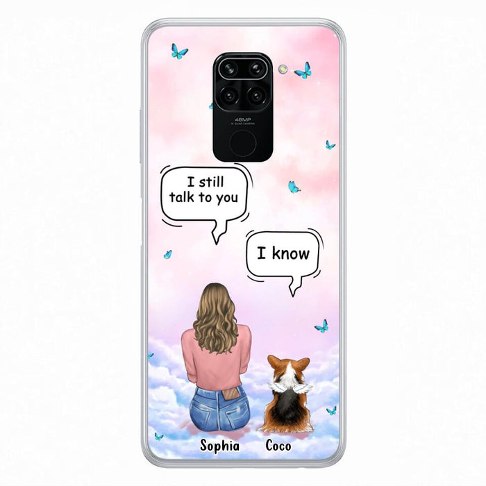 Custom Personalized Memorial Pet Phone Case - Upto 4 Pets - Memorial Gift Idea For Dog/Cat Lover - I Still Talk To You - Case For Xiaomi/Oppo/Huawei