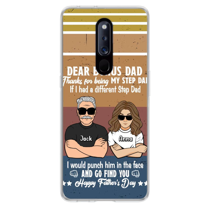 Custom Personalized Dear Bonus Dad Phone Case - Father's Day Gift Idea To Step Dad - Thanks For Being My Step Dad, Happy Father's Day - Cases For Xiaomi/Oppo/Huawei