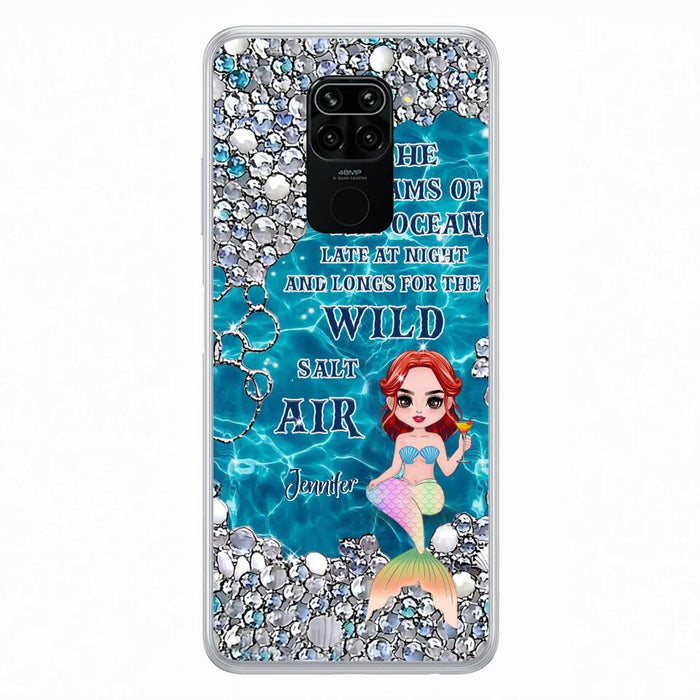 Custom Personalized Mermaid Phone Case - Gift Idea For Ocean Lovers/Mermaid - She Dreams Of The Ocean Late At Night  - Case For Oppo, Xiaomi & Huawei