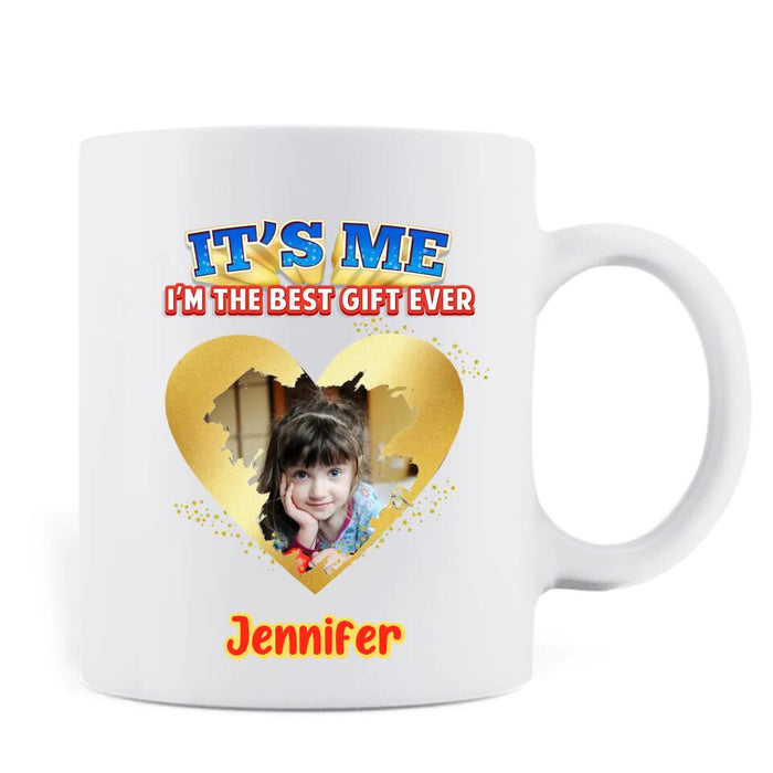 Custom Personalized Mother's Day Coffee Mug - Upload Photos - Mother's Day Gift To Mom - Scratch To Reveal Scratch To Reveal The best Ever