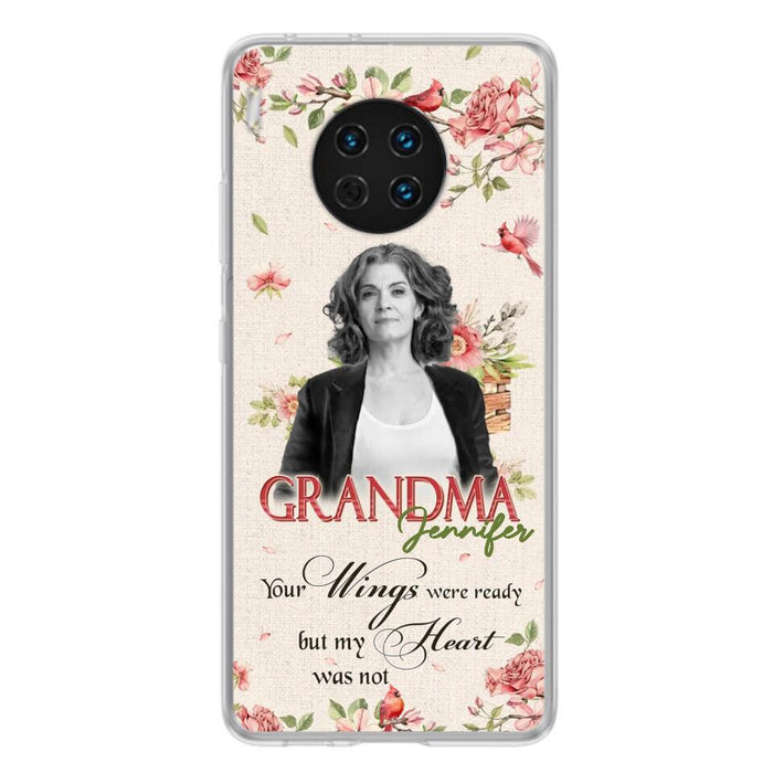 Custom Personalized Memorial Phone Case For Xiaomi/ Oppo/ Huawei - Upload Photo - Your Wings Were Ready But My Heart Was Not