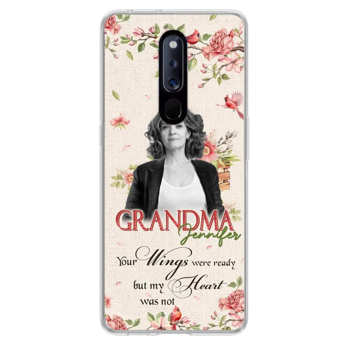 Custom Personalized Memorial Phone Case For Xiaomi/ Oppo/ Huawei - Upload Photo - Your Wings Were Ready But My Heart Was Not