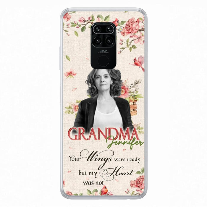 Custom Personalized Memorial Phone Case For Xiaomi/ Oppo/ Huawei - Upload Photo - Your Wings Were Ready But My Heart Was Not