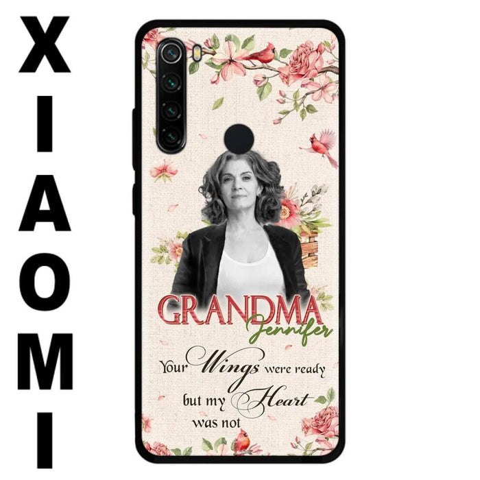 Custom Personalized Memorial Phone Case For Xiaomi/ Oppo/ Huawei - Upload Photo - Your Wings Were Ready But My Heart Was Not