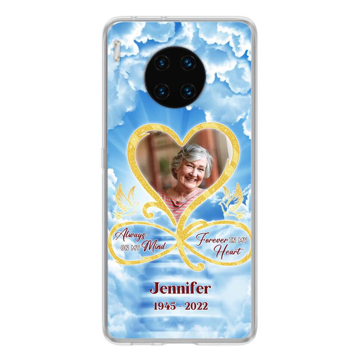 Custom Personalized Memorial Photo Phone Case - Memorial Gift Idea For Mother's Day/Father's Day - Always On My Mind Forever In My Heart - Case for Xiaomi/Huawei/Oppo