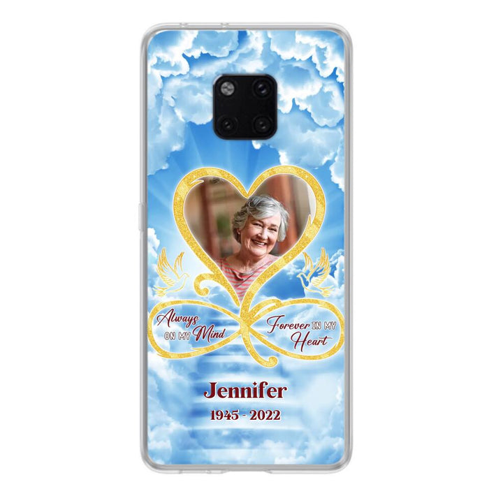 Custom Personalized Memorial Photo Phone Case - Memorial Gift Idea For Mother's Day/Father's Day - Always On My Mind Forever In My Heart - Case for Xiaomi/Huawei/Oppo