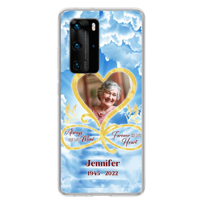 Custom Personalized Memorial Photo Phone Case - Memorial Gift Idea For Mother's Day/Father's Day - Always On My Mind Forever In My Heart - Case for Xiaomi/Huawei/Oppo