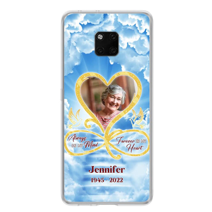 Custom Personalized Memorial Photo Phone Case - Memorial Gift Idea For Mother's Day/Father's Day - Always On My Mind Forever In My Heart - Case for Xiaomi/Huawei/Oppo