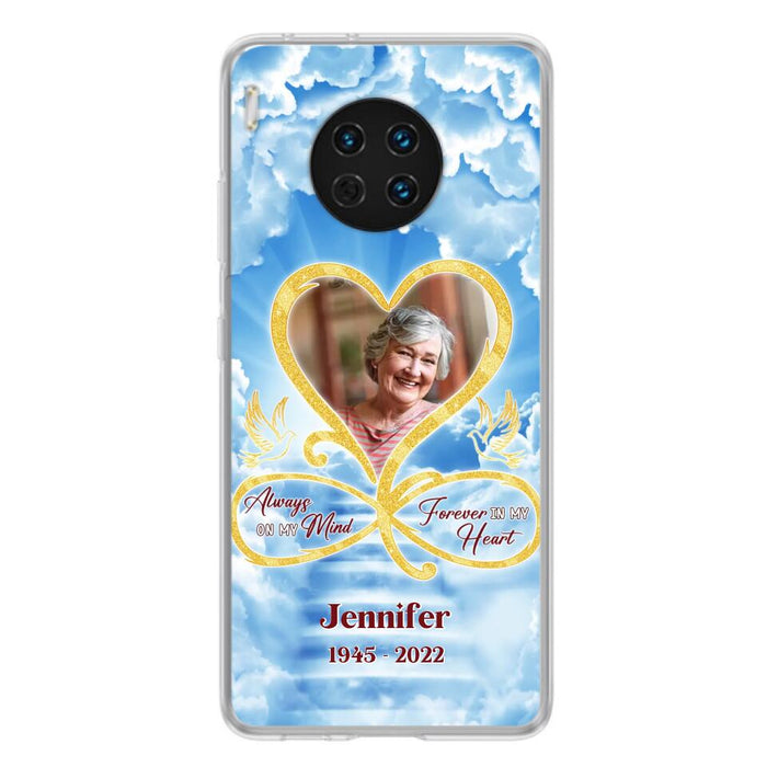 Custom Personalized Memorial Photo Phone Case - Memorial Gift Idea For Mother's Day/Father's Day - Always On My Mind Forever In My Heart - Case for Xiaomi/Huawei/Oppo