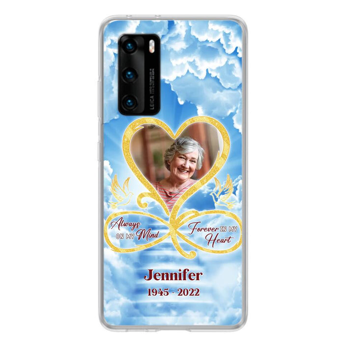 Custom Personalized Memorial Photo Phone Case - Memorial Gift Idea For Mother's Day/Father's Day - Always On My Mind Forever In My Heart - Case for Xiaomi/Huawei/Oppo